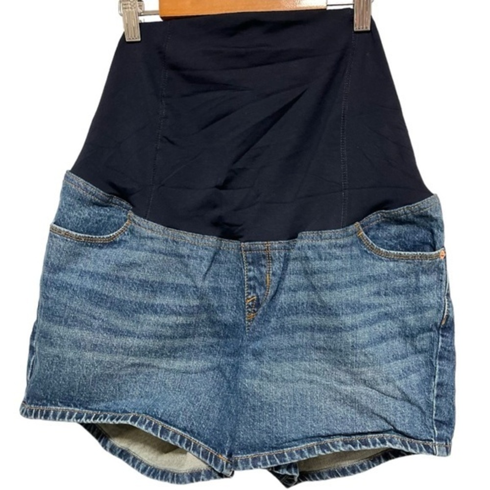 Isabel Maternity Shorts Crossover Over The Belly Panel Back Support